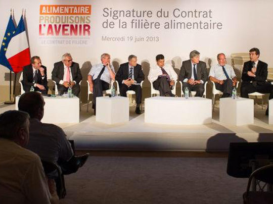 presentation officielle contrat de filiere alimentaire